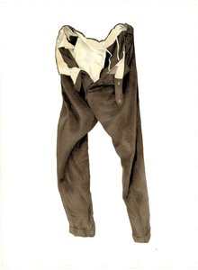 Pantalon en velours côtelé marron (Michael), 2003